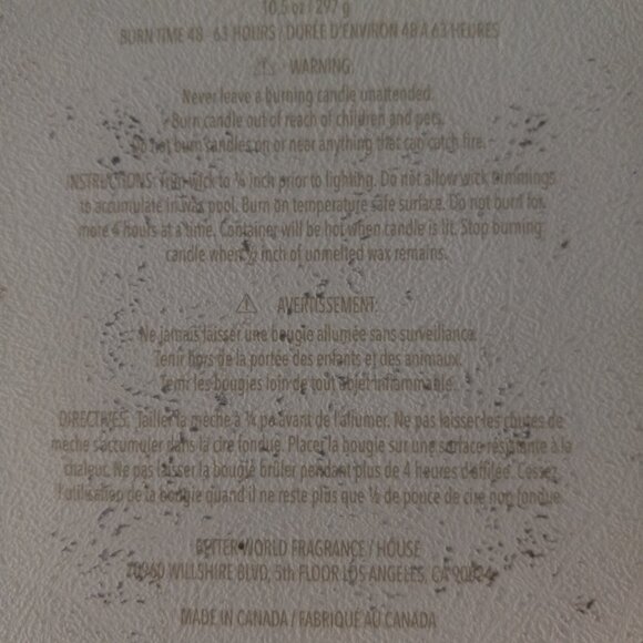 NWT Better World Fragrance House Drake's Carby Musk Candle - Picture 4 of 4